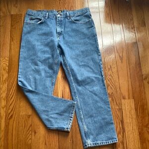 Lee Blue Straight-Leg Jeans Classic Denim